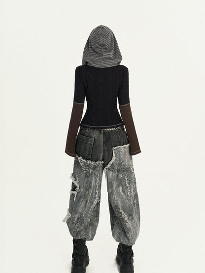Nico Molly Wasteland Retro Colorblock Hooded Slim Women&