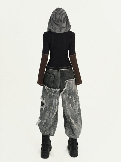 Nico Molly Wasteland Retro Colorblock Hooded Slim Women&
