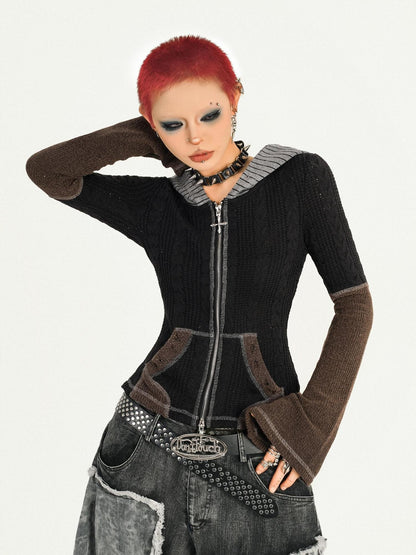 Nico Molly Wasteland Retro Colorblock Hooded Slim Women&
