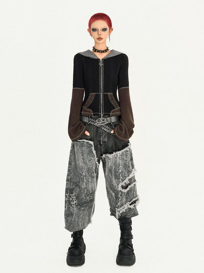 Nico Molly Wasteland Retro Colorblock Hooded Slim Women&