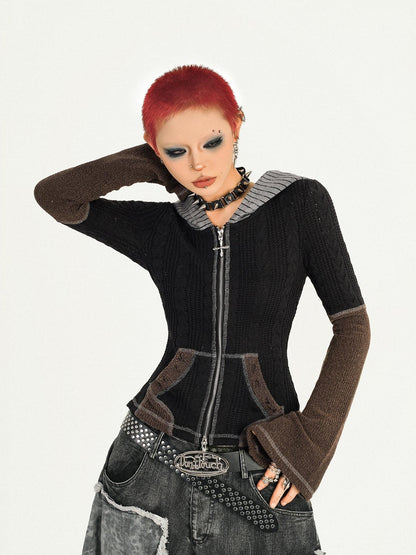 Nico Molly Wasteland Retro Colorblock Hooded Slim Women&