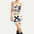 Nico_Molly_White_Text_Print_Bandeau_Subculture_Short_Slim_Women&