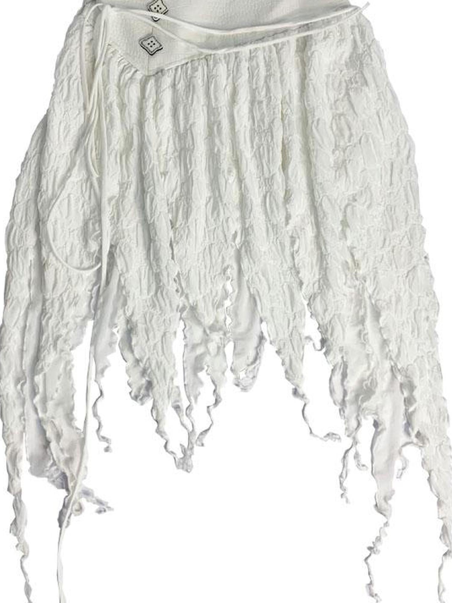 WSW WUSHENWU No Body Sweet Spicy Wind Textured Skirt