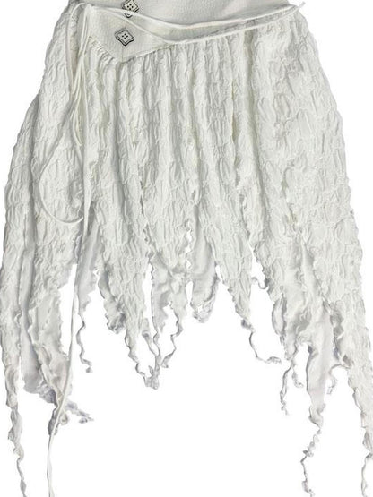 WSW WUSHENWU No Body Sweet Spicy Wind Textured Skirt