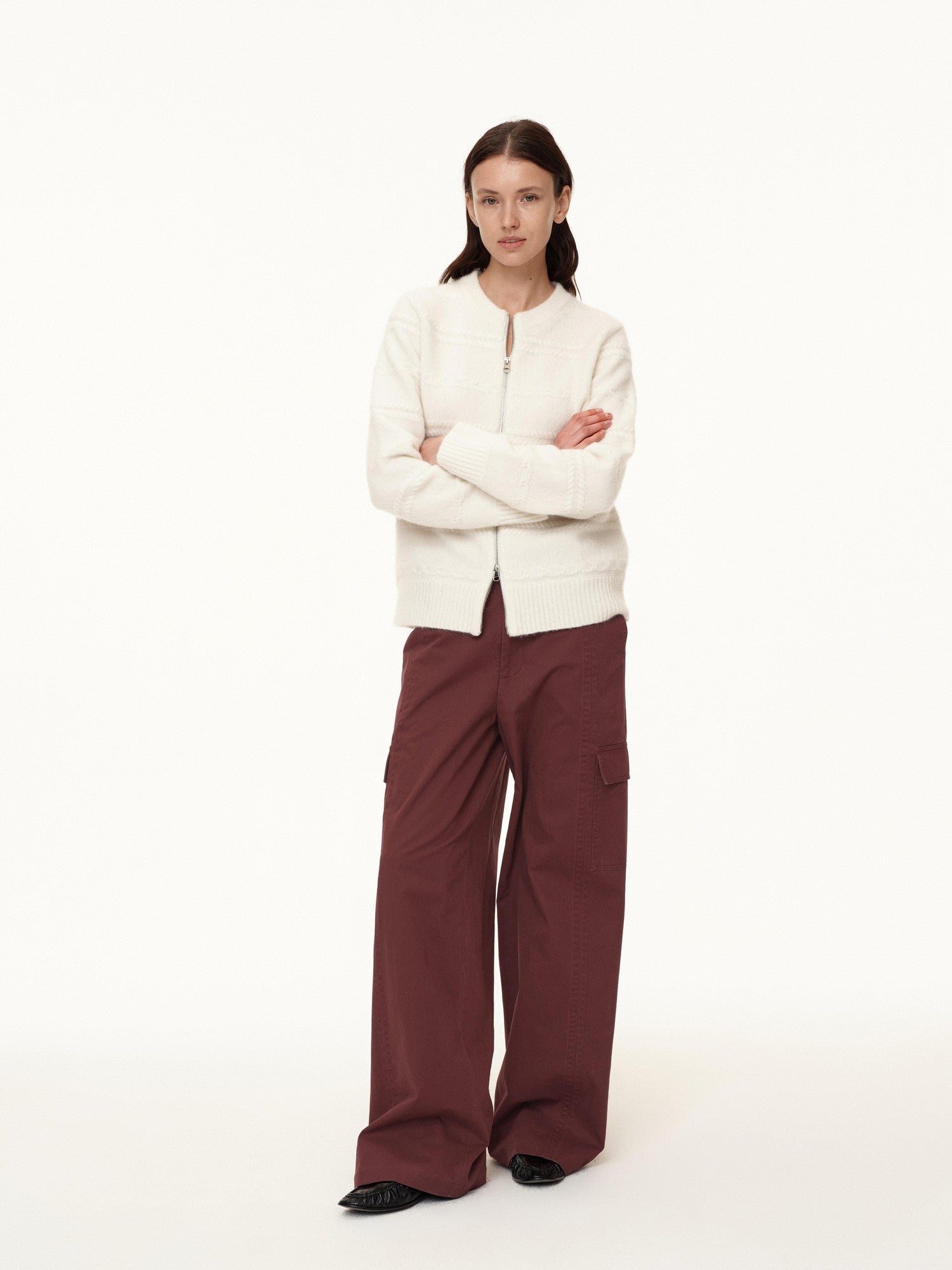 Northbutsouth 3d Embossed Relief Textured Aran Women&