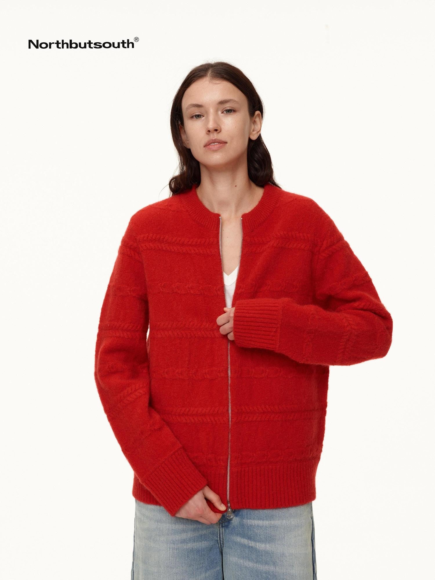 Northbutsouth 3d Embossed Relief Textured Aran Women&