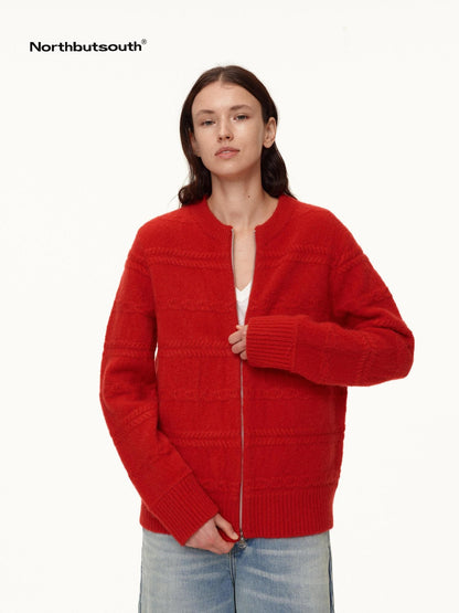 Northbutsouth 3d Embossed Relief Textured Aran Women&