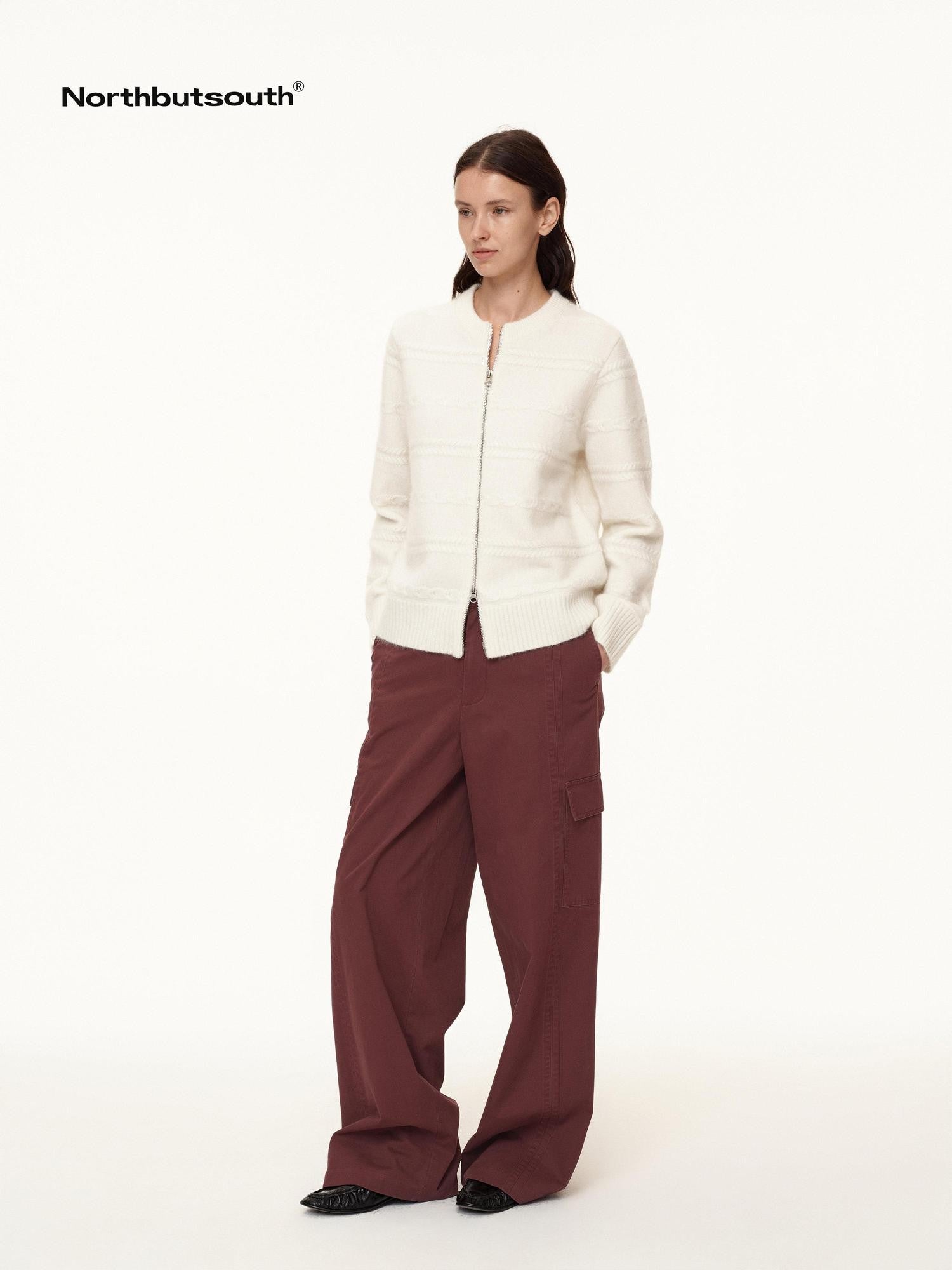 Northbutsouth 3d Embossed Relief Textured Aran Women&