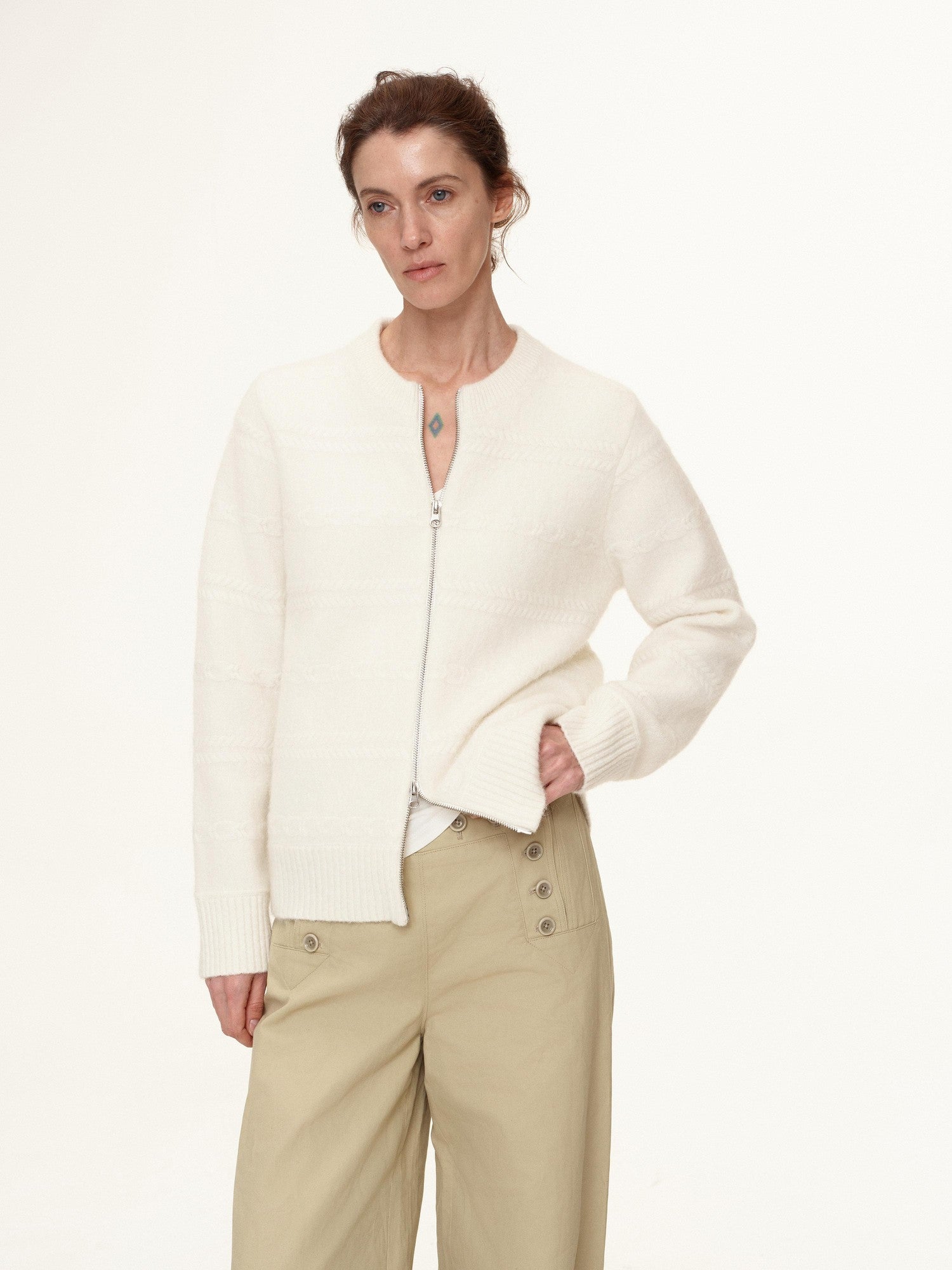 Northbutsouth 3d Embossed Relief Textured Aran Women&