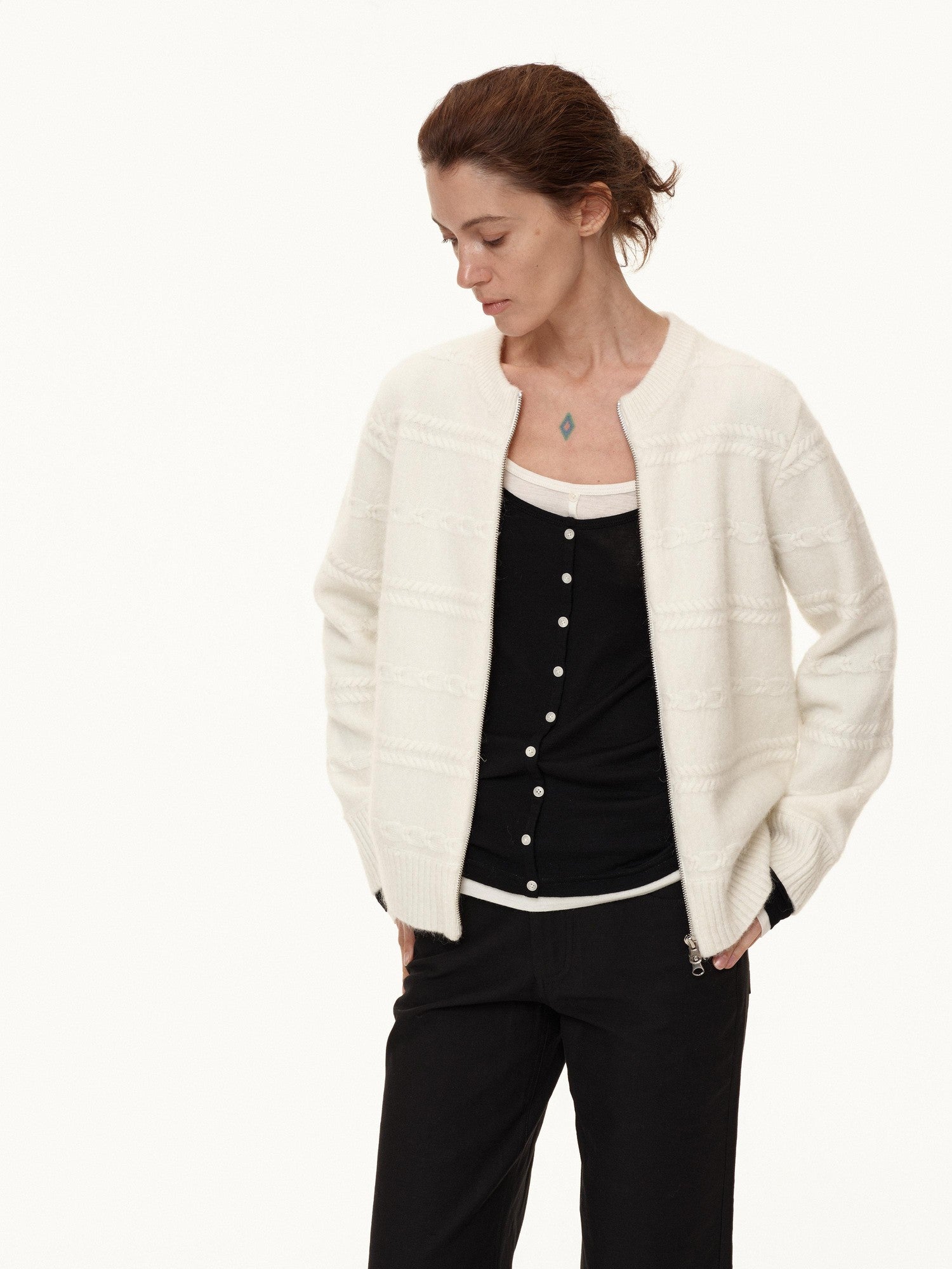 Northbutsouth 3d Embossed Relief Textured Aran Women&