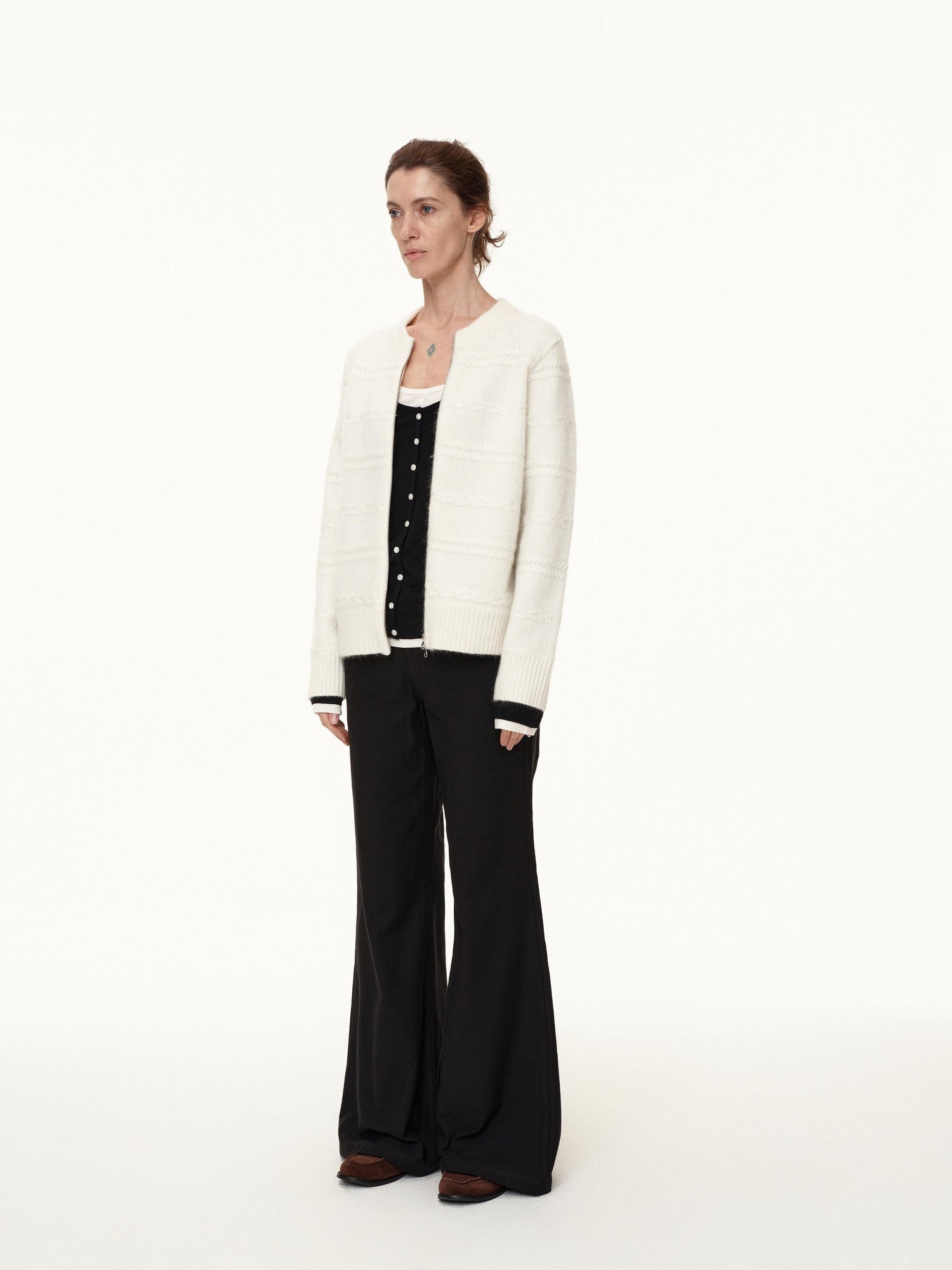Northbutsouth 3d Embossed Relief Textured Aran Women&