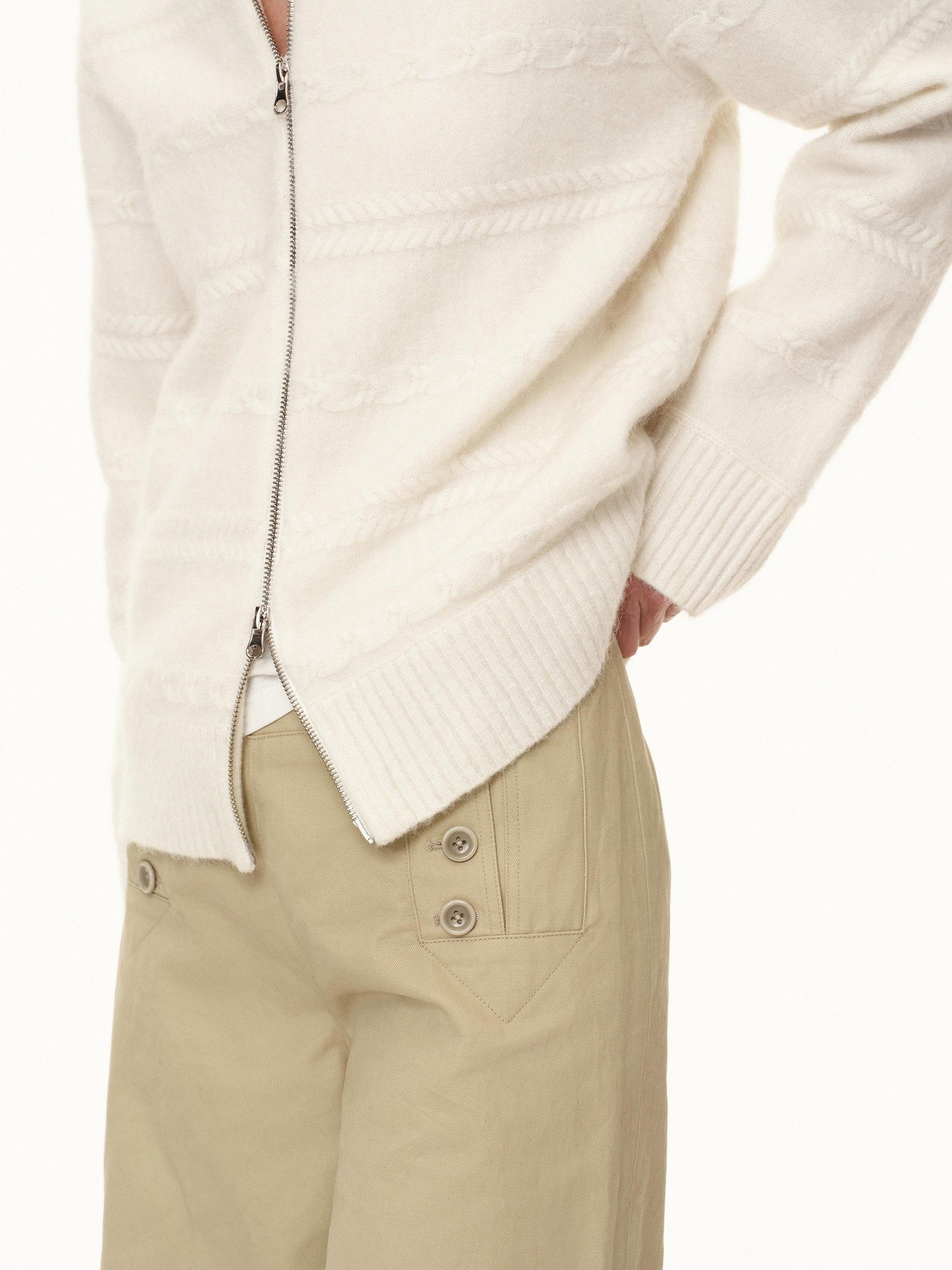 Northbutsouth 3d Embossed Relief Textured Aran Women&