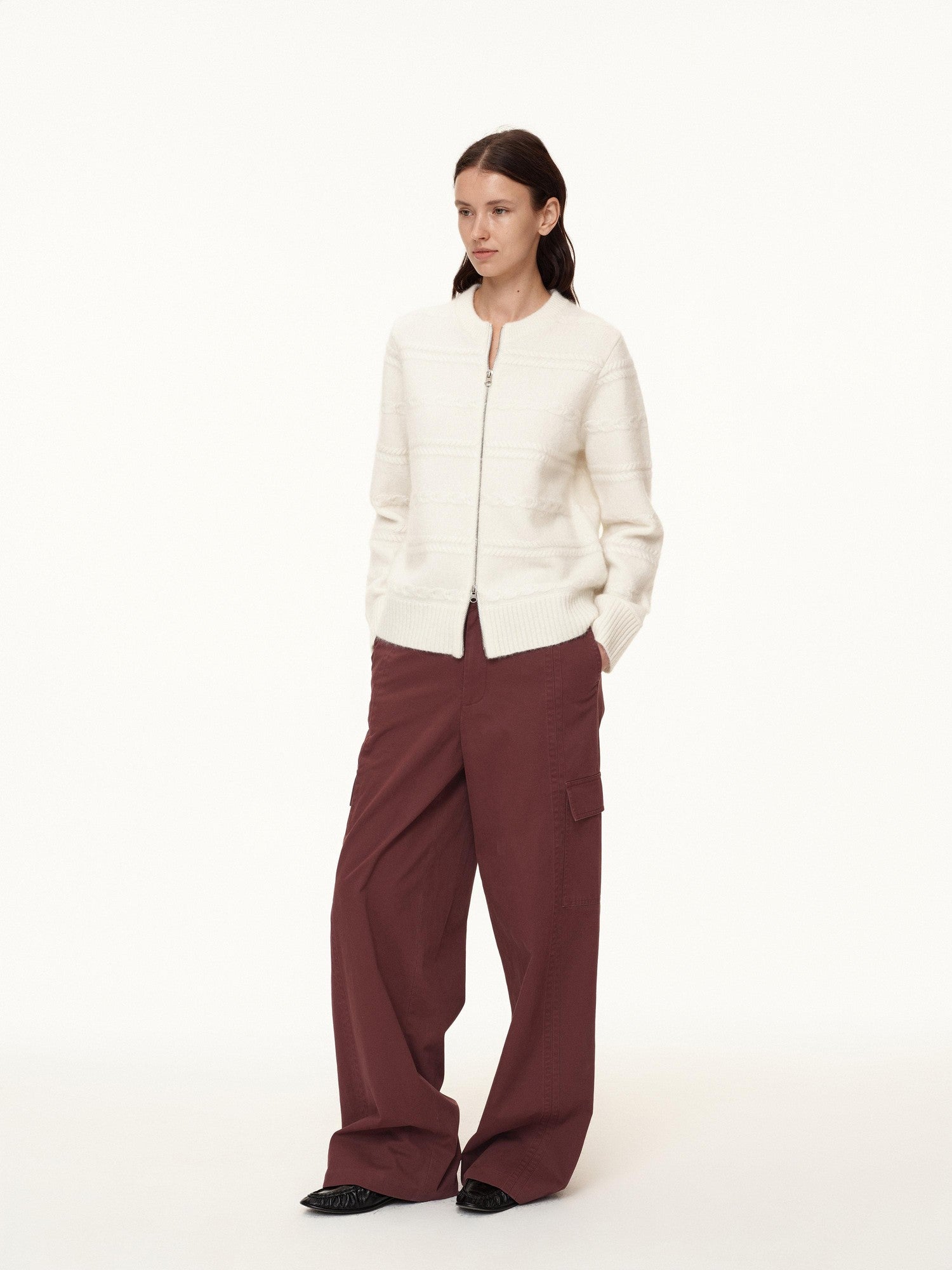 Northbutsouth 3d Embossed Relief Textured Aran Women&