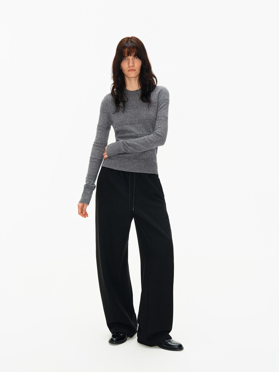 Northbutsouth 3d Embossed Textured Slim Fit Pullover Women&