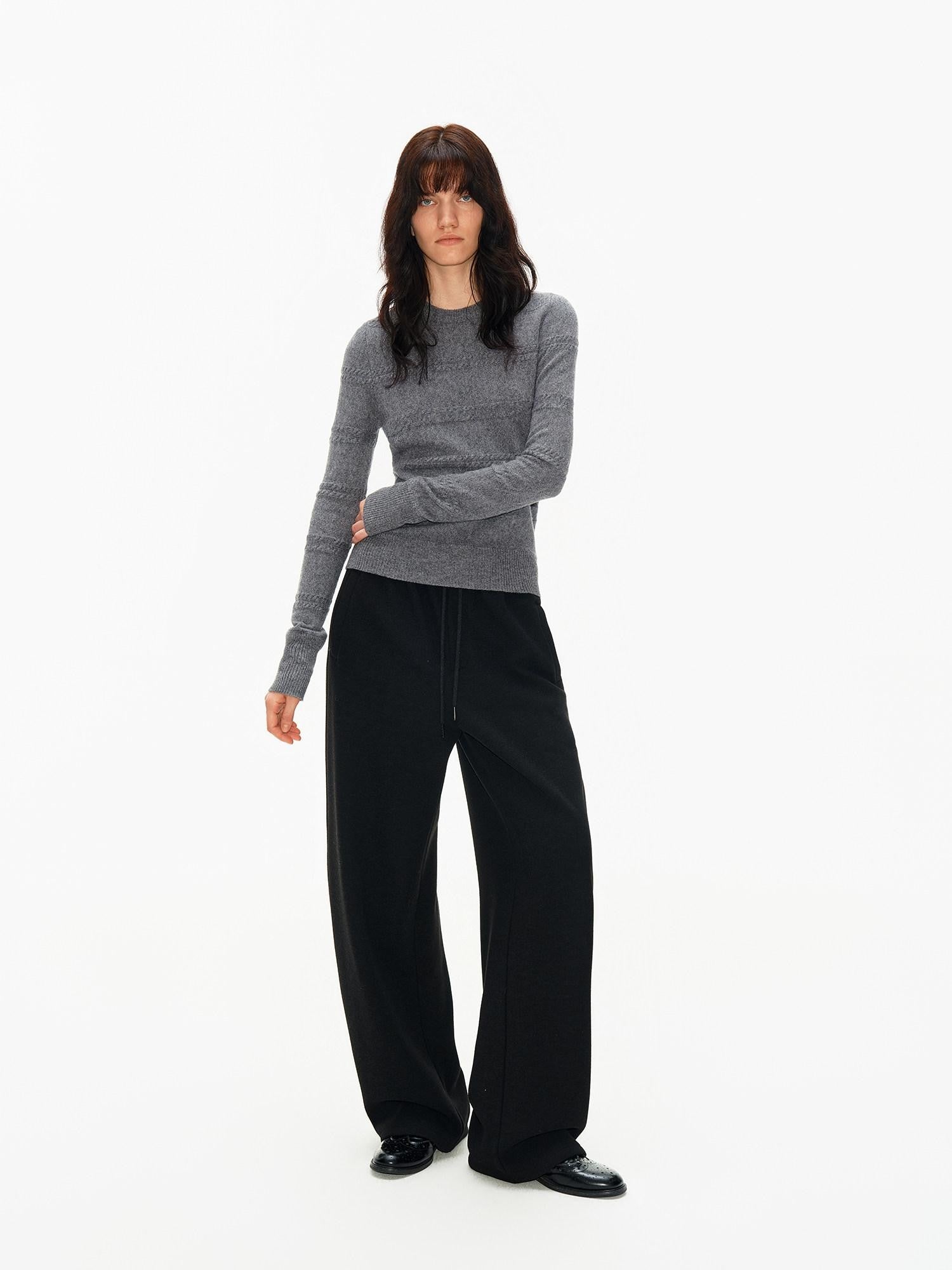 Northbutsouth 3d Embossed Textured Slim Fit Pullover Women&