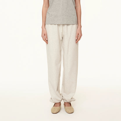 Northbutsouth Adjustable Cuff Jogger Pants Soft Cotton Casual Sweatpants In Grey Beige MISSTT