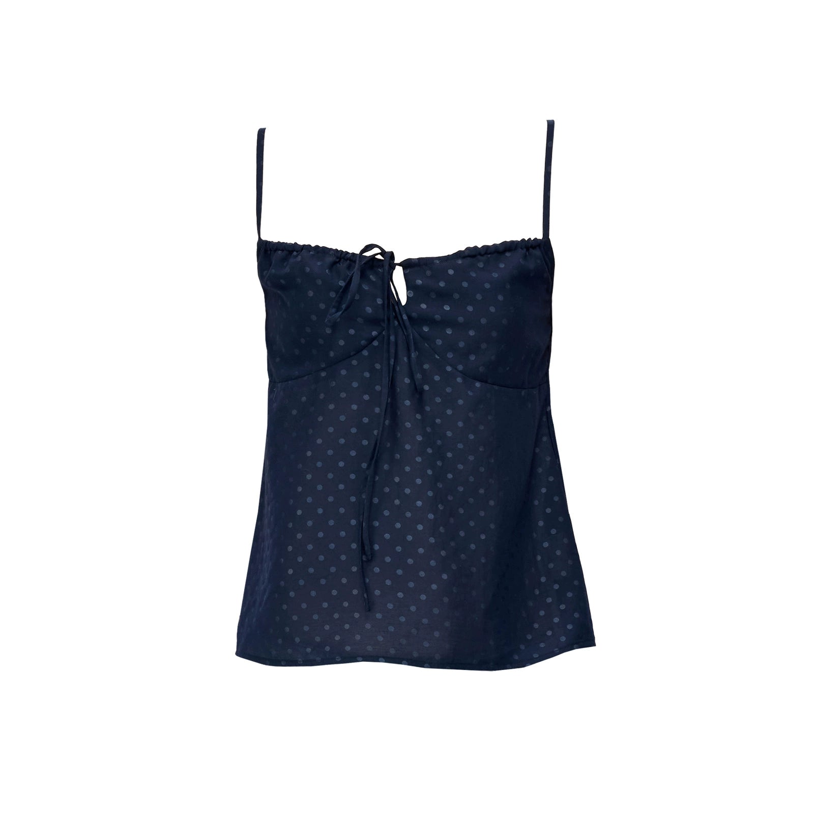 Northbutsouth Adjustable Strap A Line Casual Sundress With Subtle Polka Dot Texture MISSTT