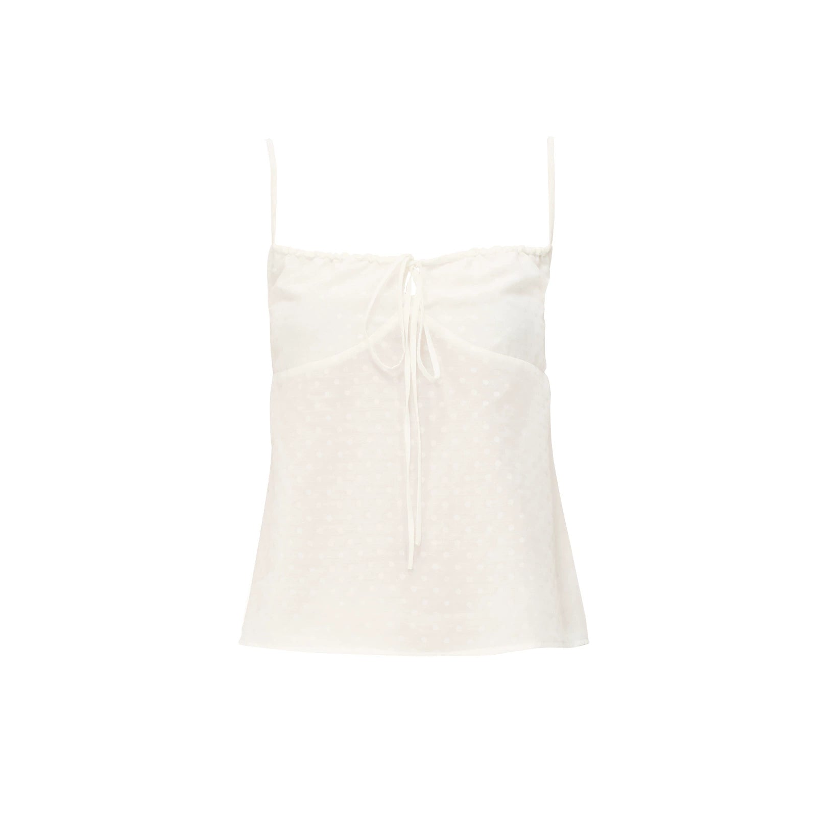 Northbutsouth Adjustable Strap A Line Casual Sundress With Subtle Polka Dot Texture MISSTT