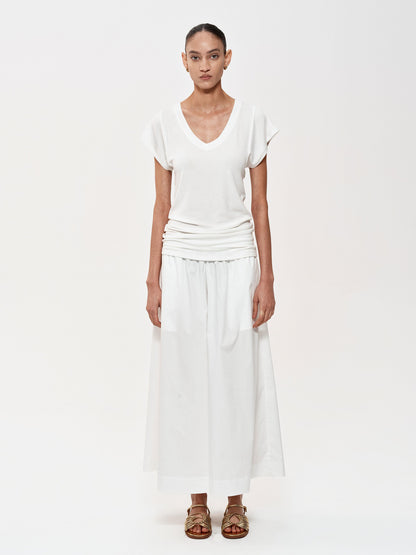 Northbutsouth Adjustable Waist Wide Leg Cropped Trousers