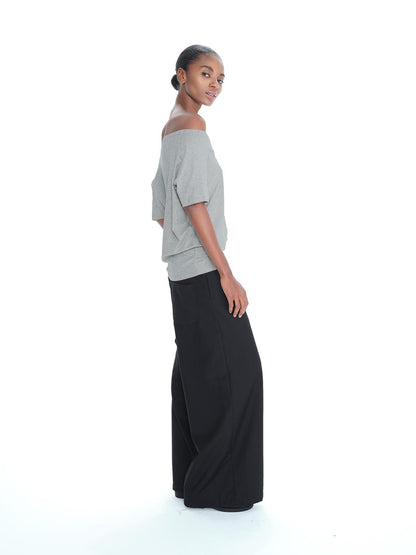 Northbutsouth Asymmetric Shoulder Stacked Two Way T-shirt