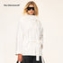 Northbutsouth_Bamboo_Texture_High_Stand_Collar_Asymmetric_Belted_Batwing_Sleeve_Women&