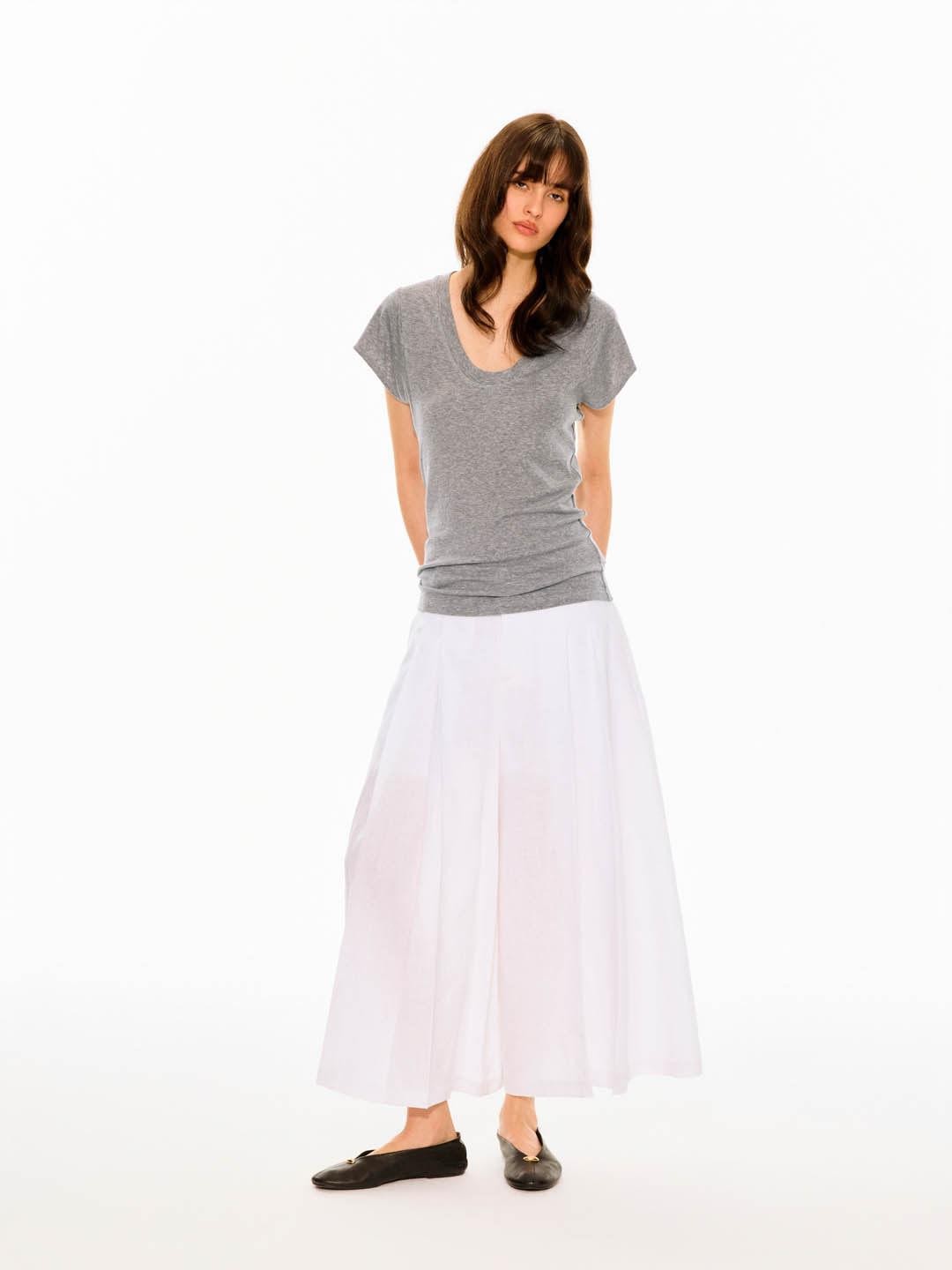 Northbutsouth Black And White Double Pleated Relaxed Women&