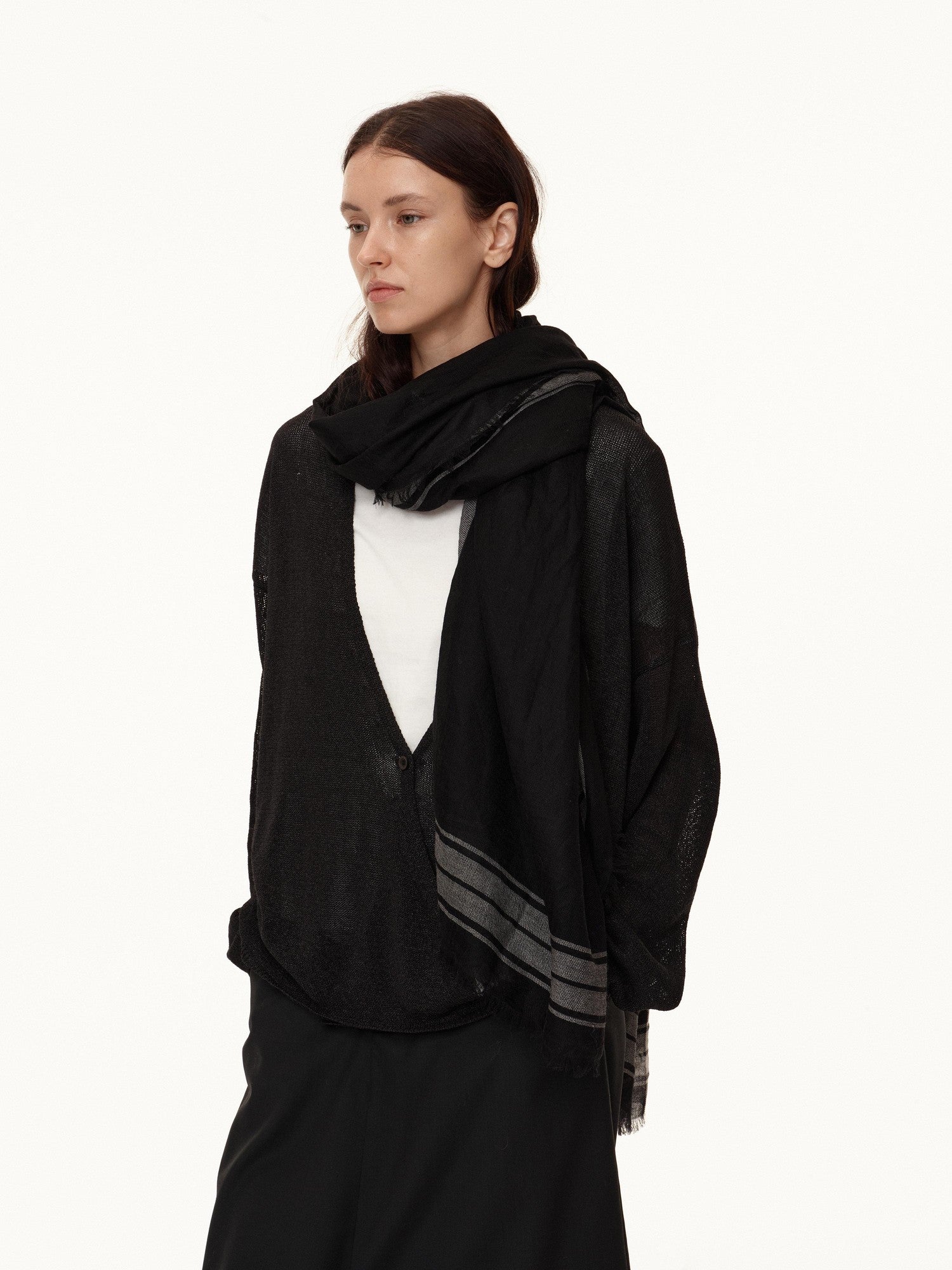 Northbutsouth Black And White Stripe Women&