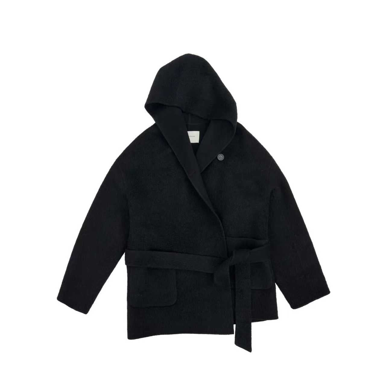 Northbutsouth_Black_Double_Faced_Hooded_Women&