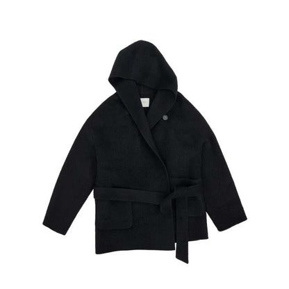 Northbutsouth_Black_Double_Faced_Hooded_Women&