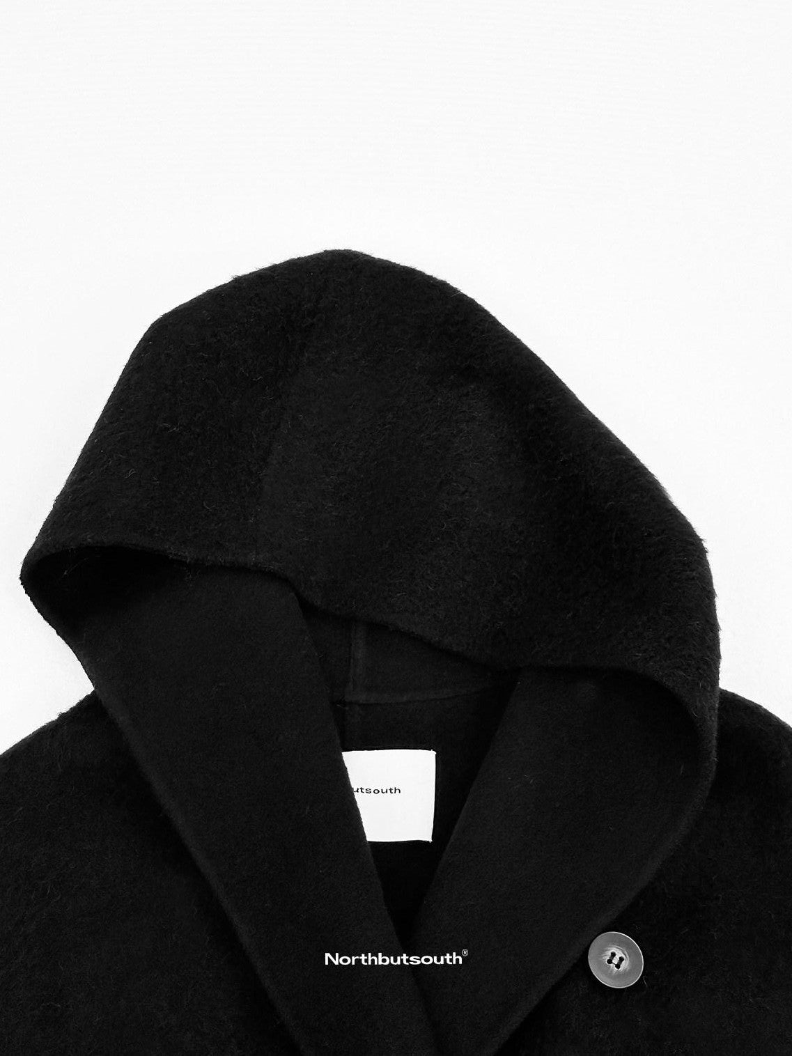 Northbutsouth Black Double Faced Hooded Women&