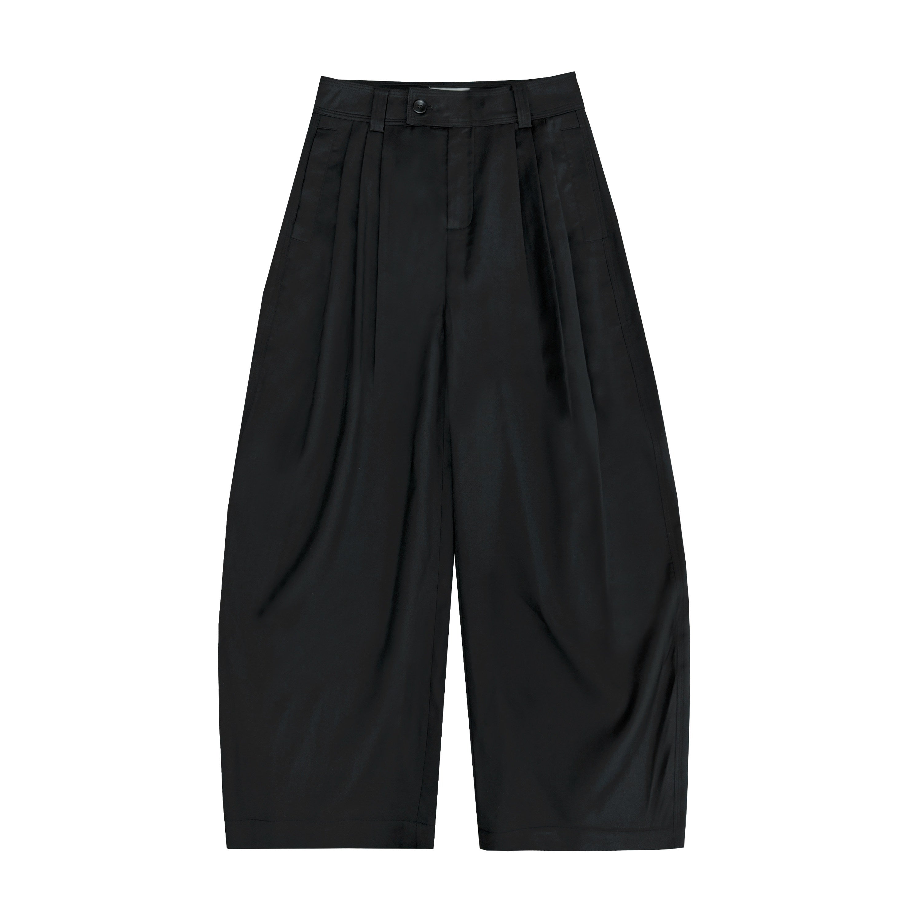 Northbutsouth_Black_Drapey_Low_Rise_Pleated_Women&