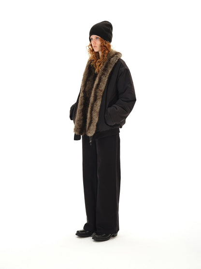 Northbutsouth Black Eco Reversible Lapel Mid Length Loose Women&