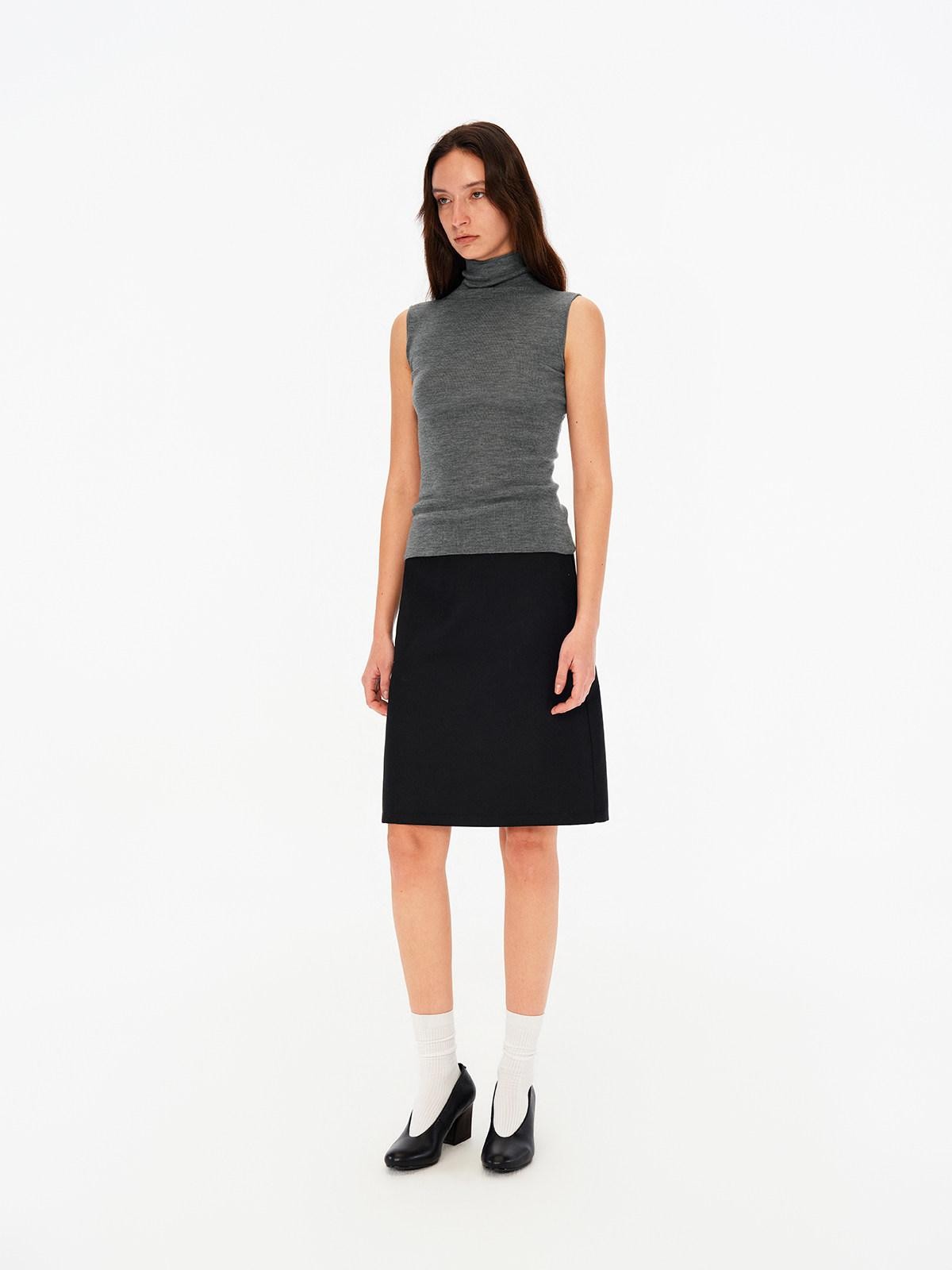 Northbutsouth Black Mid Low Waist A Line Women&