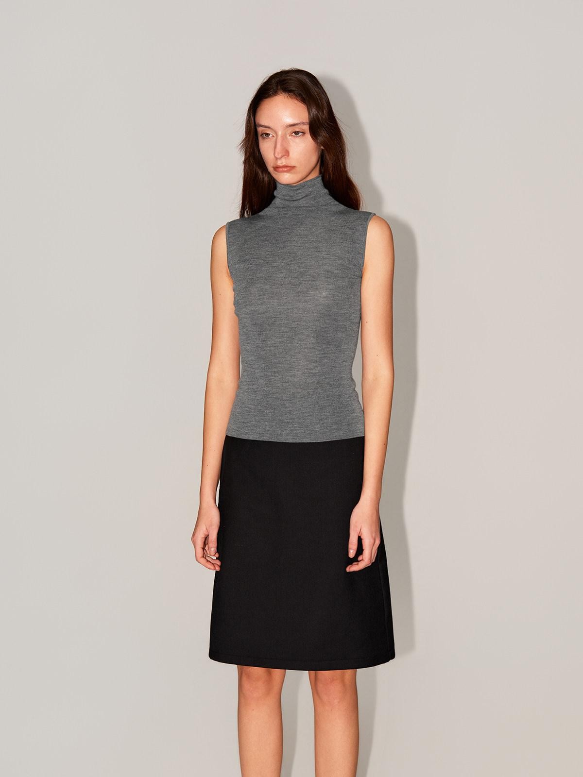 Northbutsouth Black Mid Low Waist A Line Women&