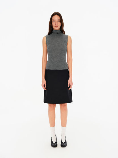 Northbutsouth Black Mid Low Waist A Line Women&