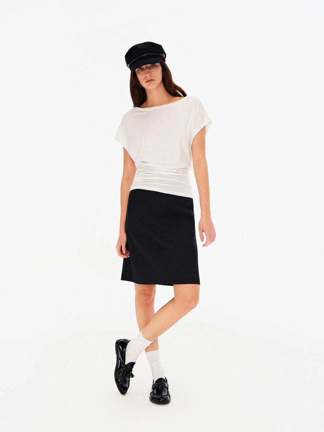 Northbutsouth Black Mid Low Waist A Line Women&