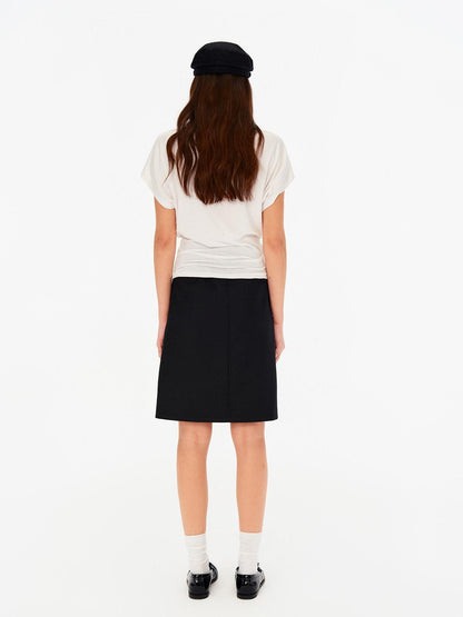 Northbutsouth Black Mid Low Waist A Line Women&