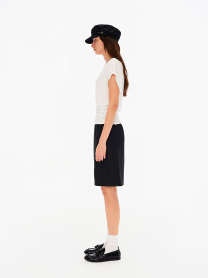 Northbutsouth Black Mid Low Waist A Line Women&