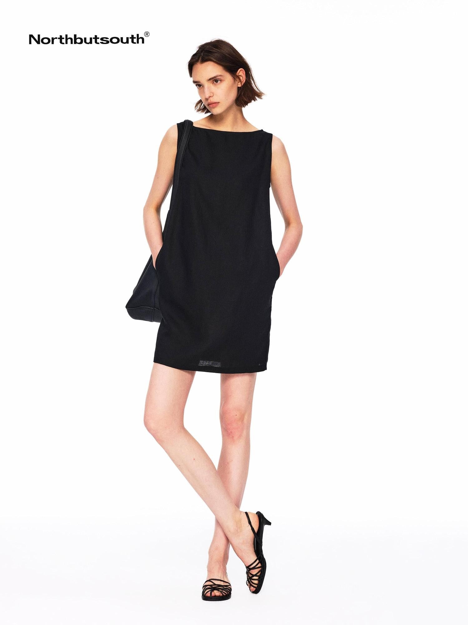Northbutsouth Black Sleeveless Hline Cooling Women&