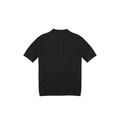 Northbutsouth_Black_White_Classic_Polo_Collar_Slim_Fit_Women&