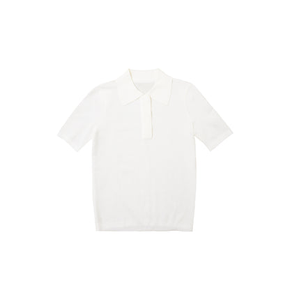 Northbutsouth_Black_White_Classic_Polo_Collar_Slim_Fit_Women&