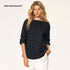 Northbutsouth_Black_White_Curved_Hem_Patch_Pocket_Straight_Women&