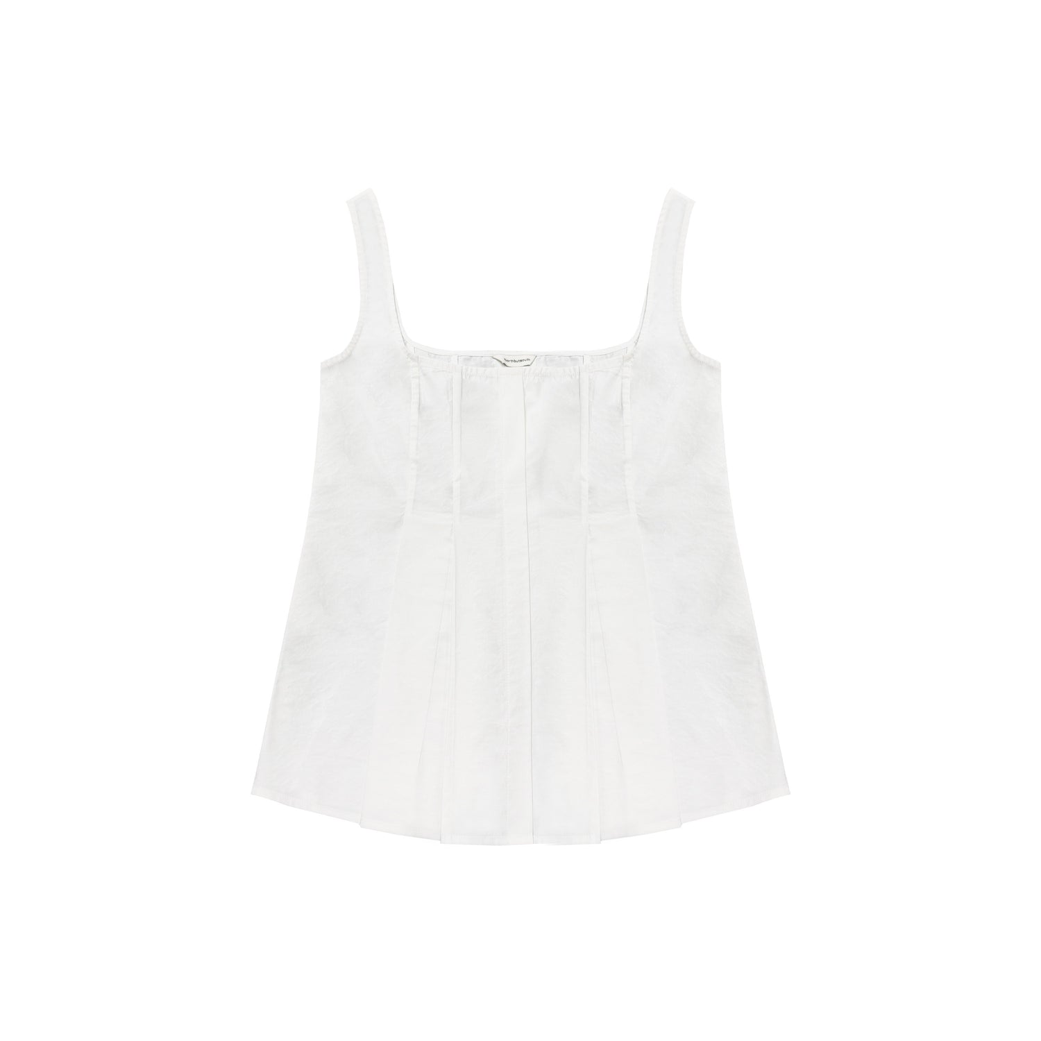 Northbutsouth_Black_White_Sheen_Panel_Square_Neck_Puffy_Women&