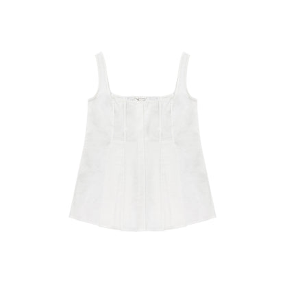 Northbutsouth_Black_White_Sheen_Panel_Square_Neck_Puffy_Women&