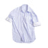 Northbutsouth_Blue_White_Contrast_Collar_Fine_Stripe_Mid_Sleeve_Loose_Women&