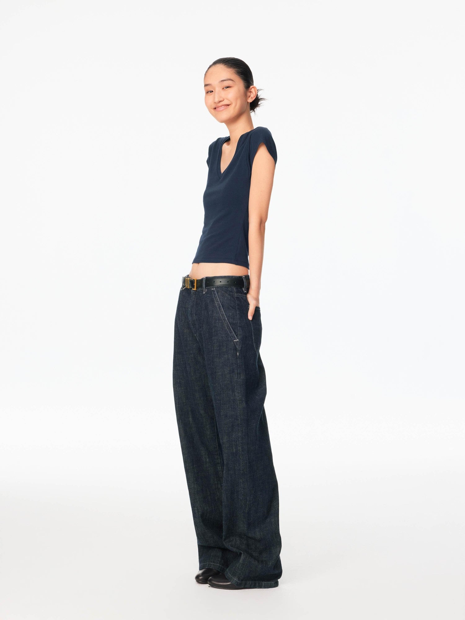 Northbutsouth Brass Single Side Buckle Small Square Head Women&