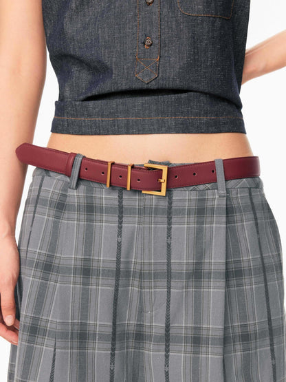 Northbutsouth Brass Single Side Buckle Small Square Head Women&