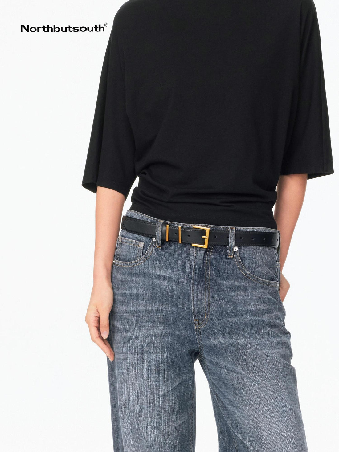 Northbutsouth Brass Single Side Buckle Small Square Head Women&