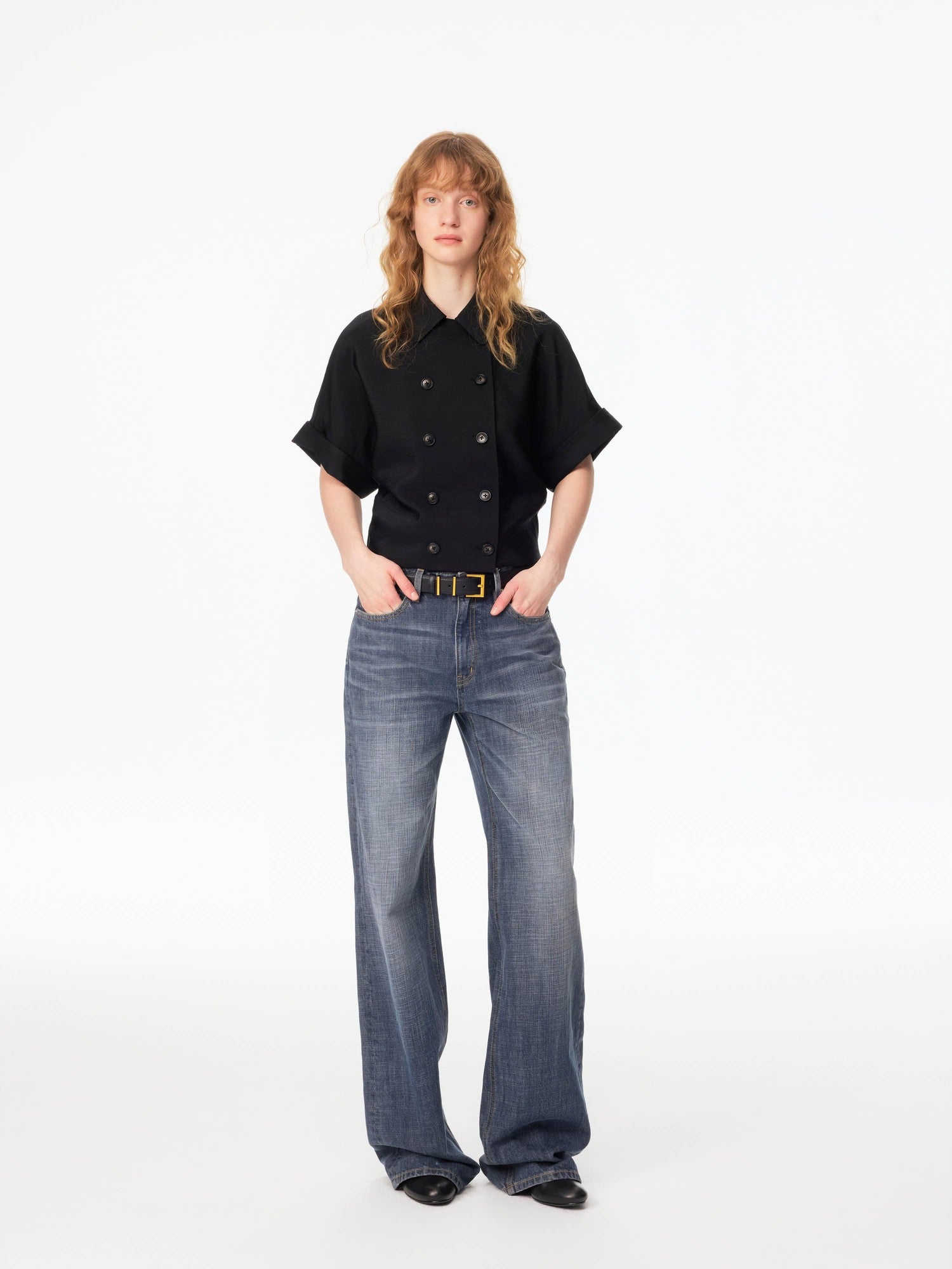 Northbutsouth Brass Single Side Buckle Small Square Head Women&