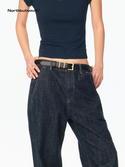 Northbutsouth Brass Single Side Buckle Small Square Head Women&